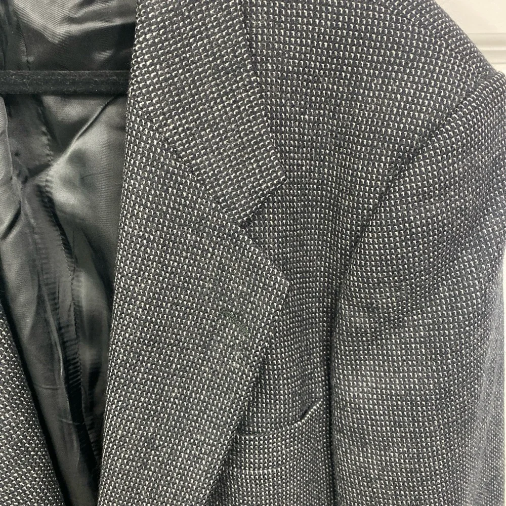 VTG Yves Saint Laurent Wool Blazer Mens Black  Made in France See Photo Measure